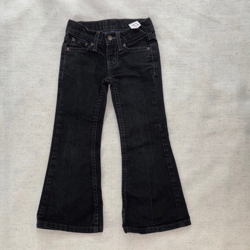Faded Glory Black Kids Flared Jeans